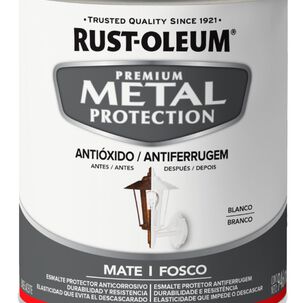 Esmalte Anticorrosivo Metal 946ml Blanco Mate Rust Oleum